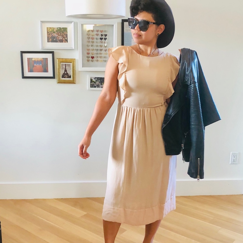 Theory Blush 100% Silk Dress